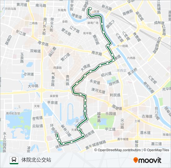 13路 bus Line Map