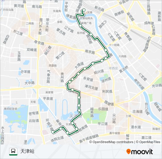 13路 bus Line Map