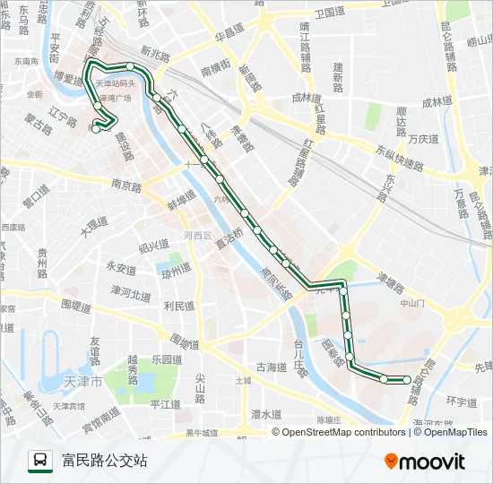 公交91路的线路图