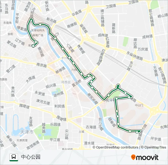 公交91路的线路图