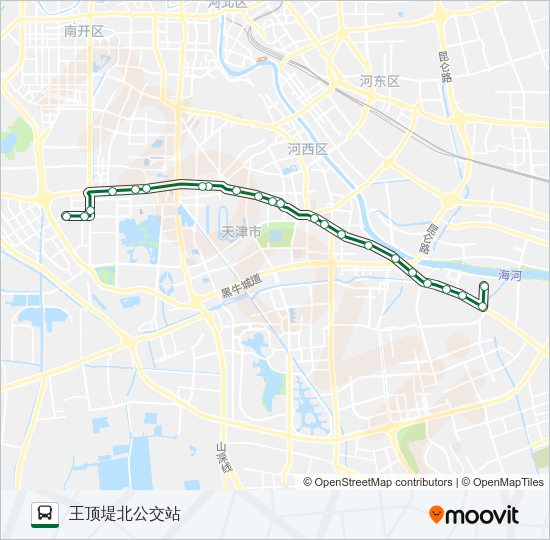 公交95路的线路图
