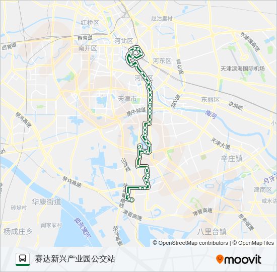 公交96路的线路图
