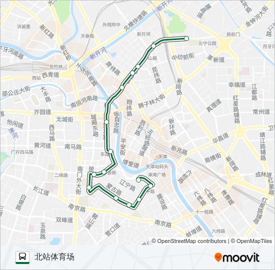 1路区间 bus Line Map