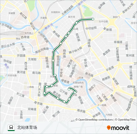 1路区间 Bus Line Map