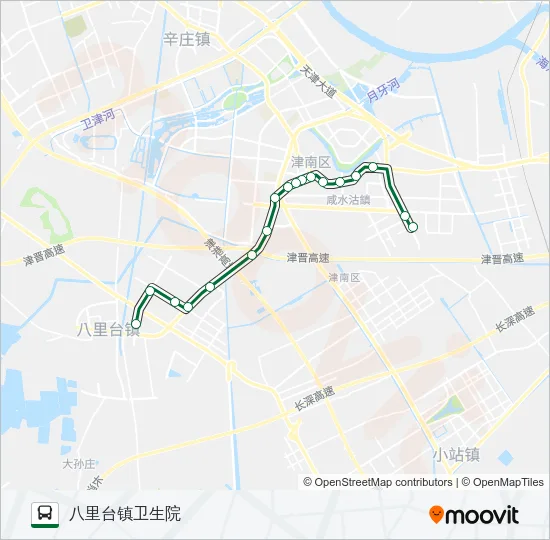 201路 Bus Line Map