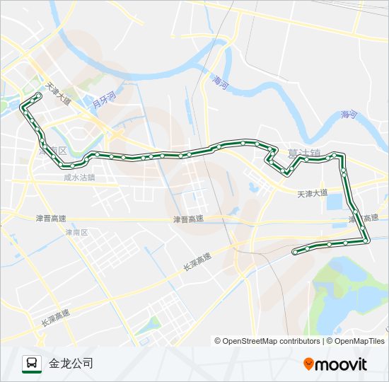 公交204路的线路图