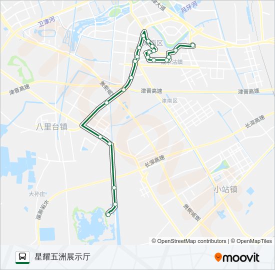 公交207路的线路图