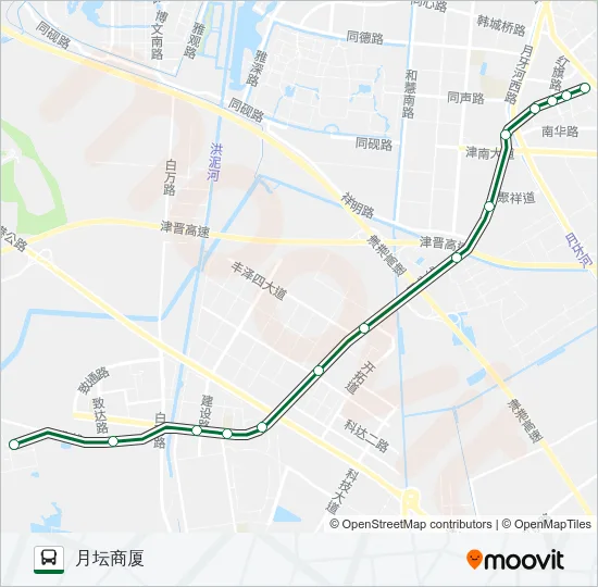 公交210路的线路图