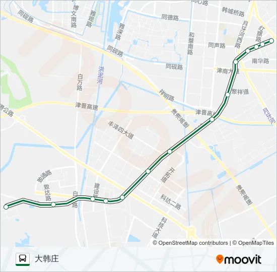 公交210路的线路图