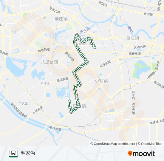 公交213路的线路图