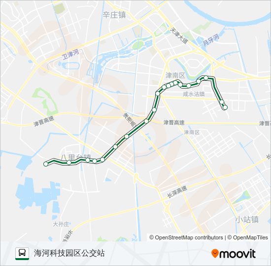 公交218路的线路图