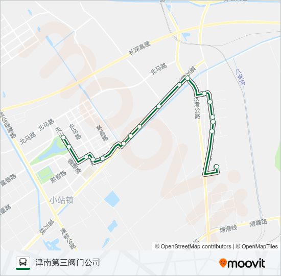 公交221路的线路图