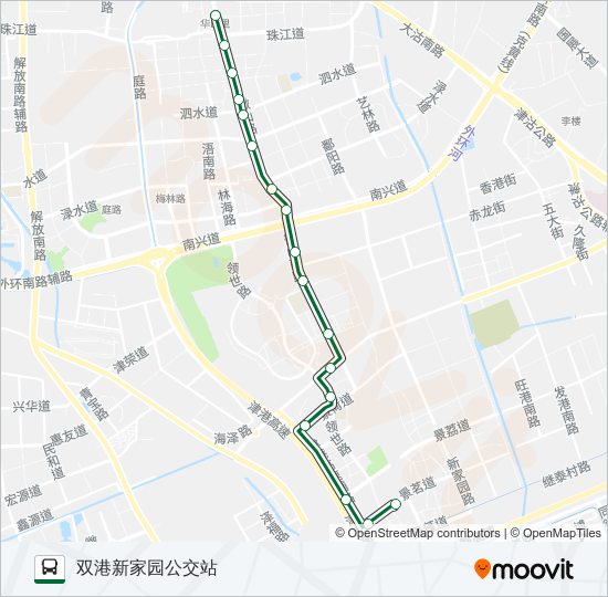 304路 bus Line Map