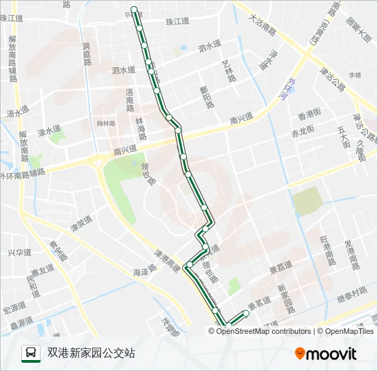 304路 Bus Line Map