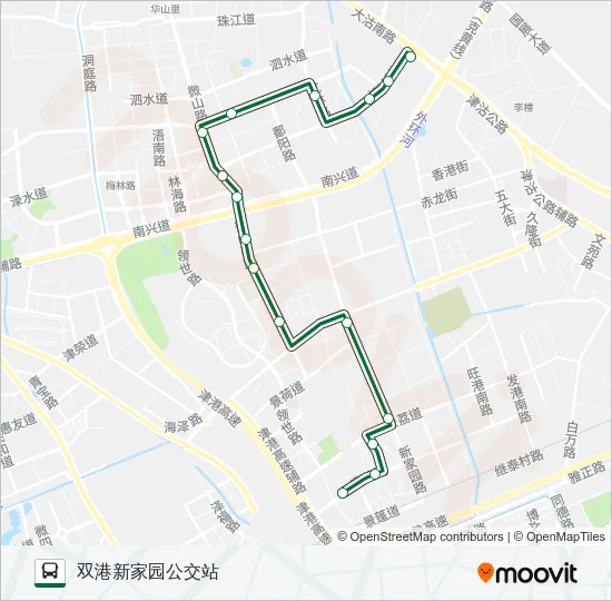 公交309路的线路图