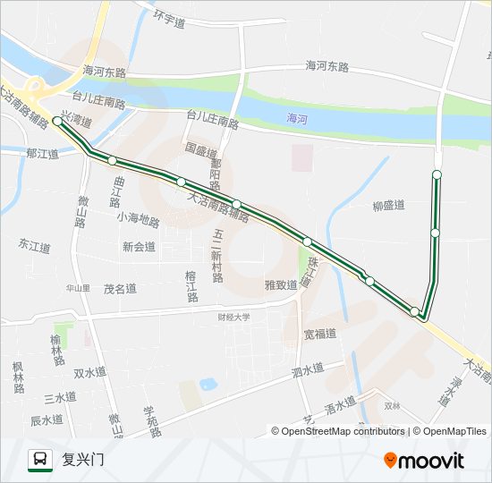 公交321路的线路图