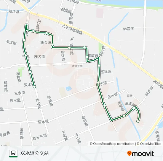 公交326路的线路图