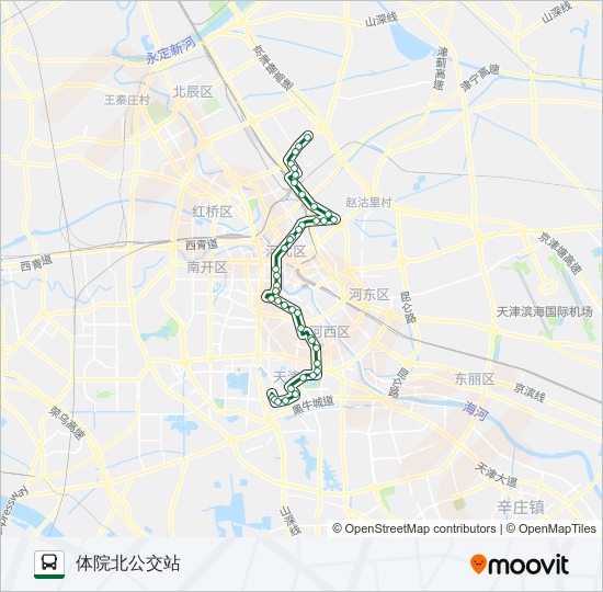 公交619路的线路图