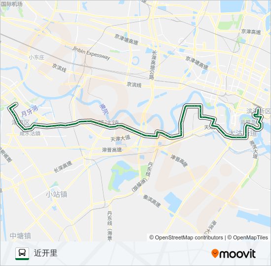 公交627路的线路图