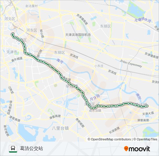 公交629路的线路图