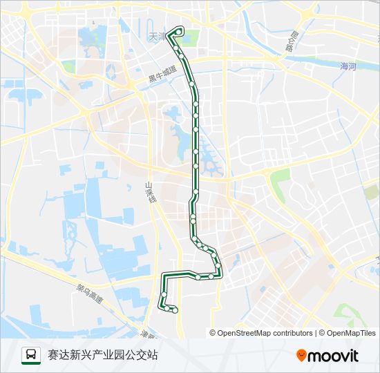 公交636路的线路图