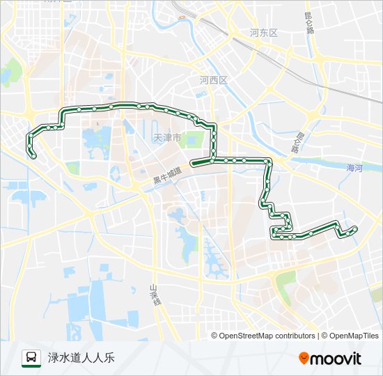 公交698路的线路图