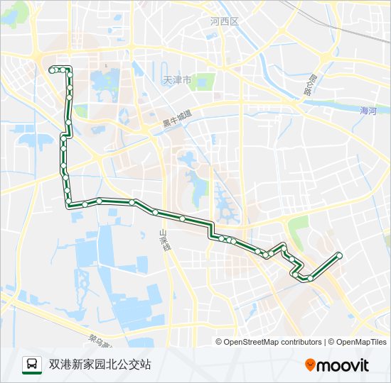 公交703路的线路图