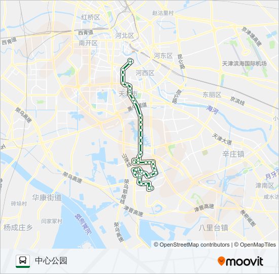 公交838路的线路图