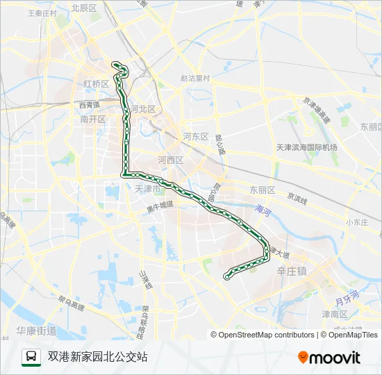 公交855路的线路图