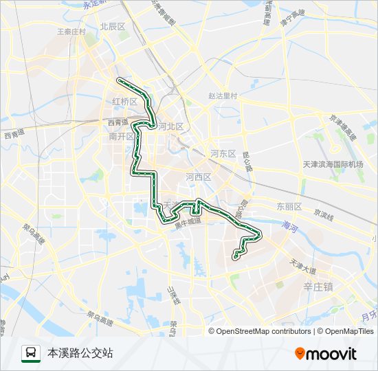 公交859路的线路图