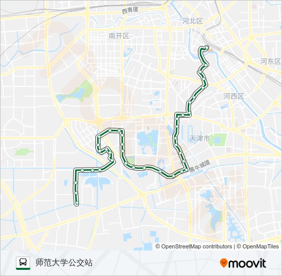 公交951路的线路图