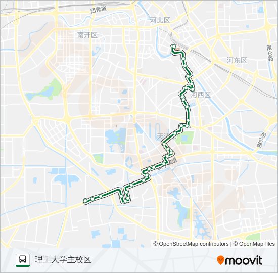 公交953路的线路图