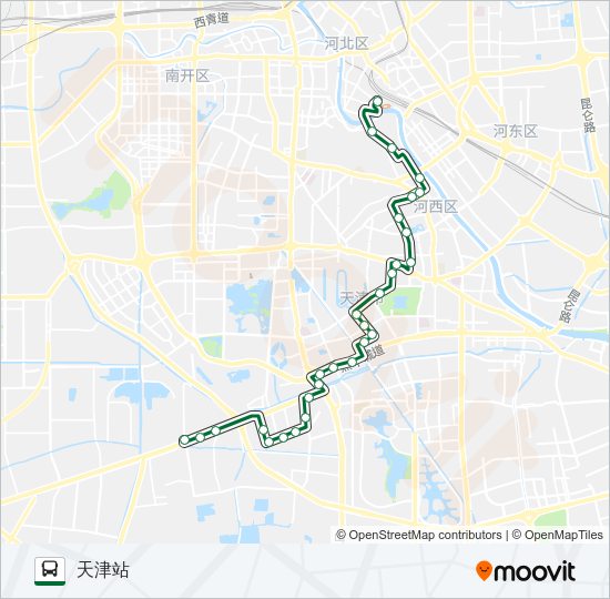 公交953路的线路图