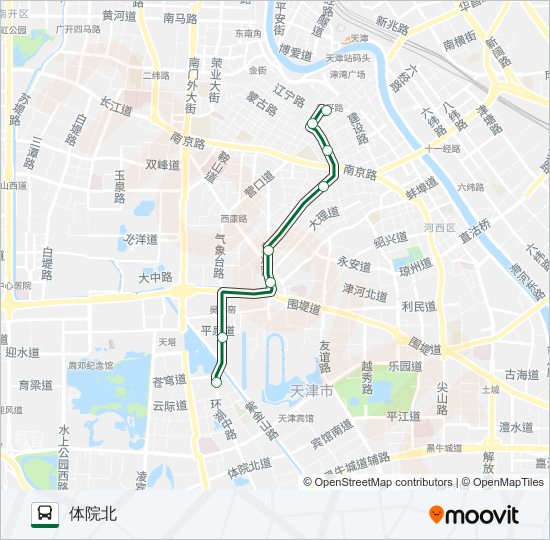 公交9区间路的线路图