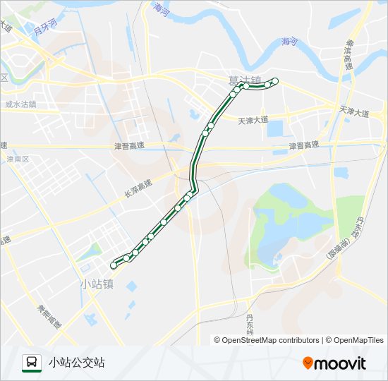 208区间 bus Line Map