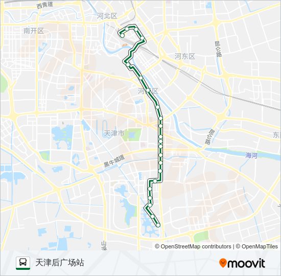 96路区间 bus Line Map