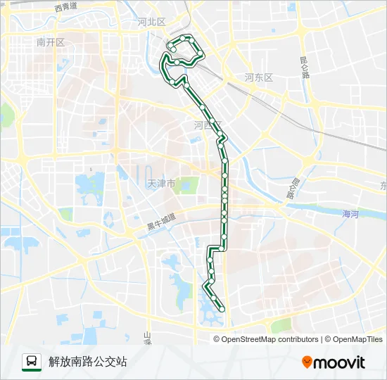 96路区间 Bus Line Map