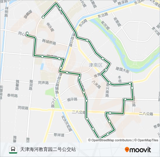 203路外环 bus Line Map