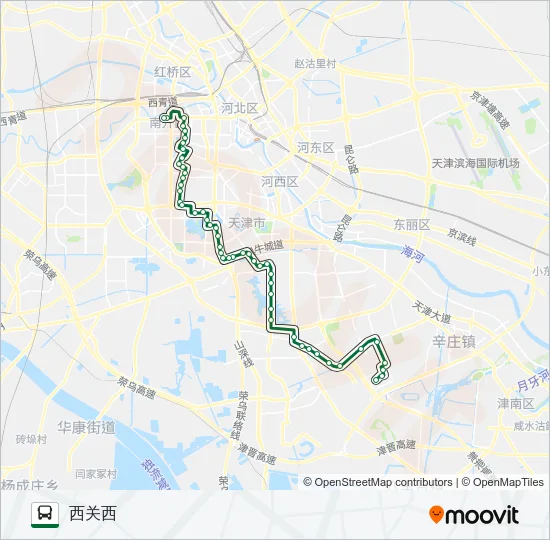705路西线 Bus Line Map