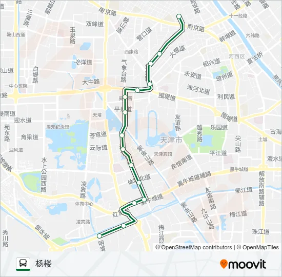 9路杨楼区间 Bus Line Map