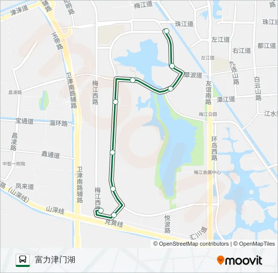公交323路的线路图