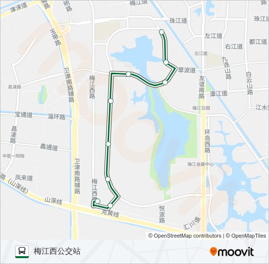 公交323路的线路图