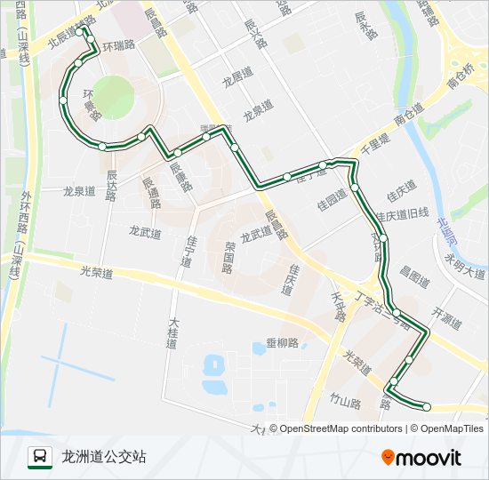 公交345路的线路图