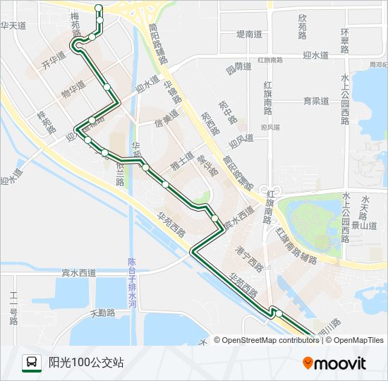 公交347路的线路图