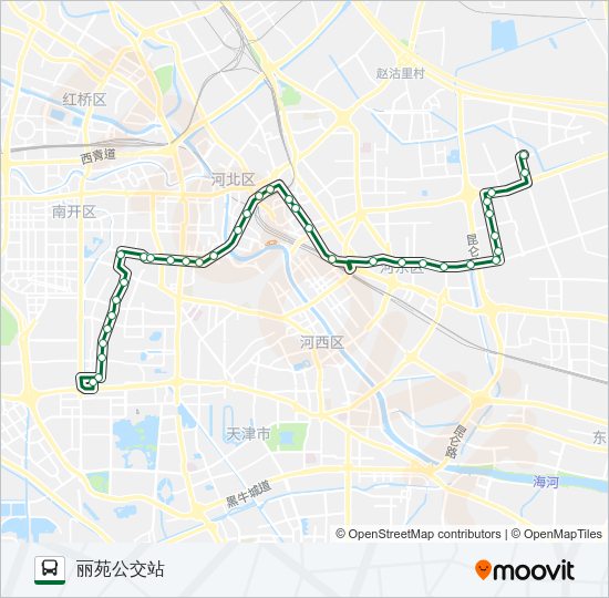 公交640路的线路图