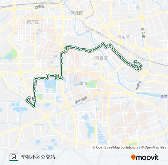 公交643路的线路图