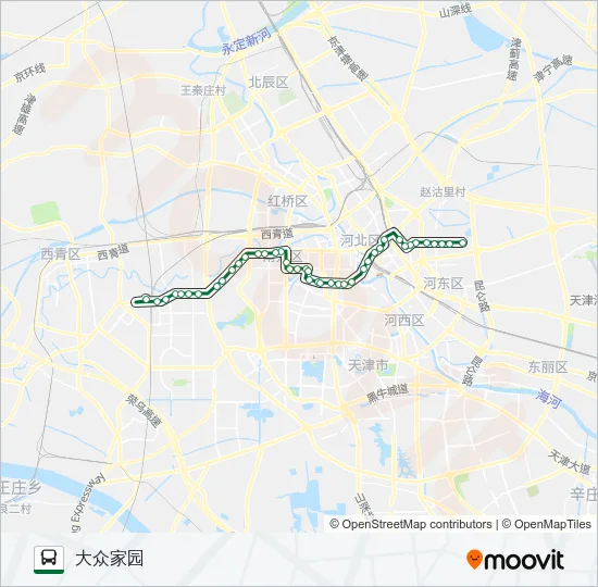 公交841路的线路图