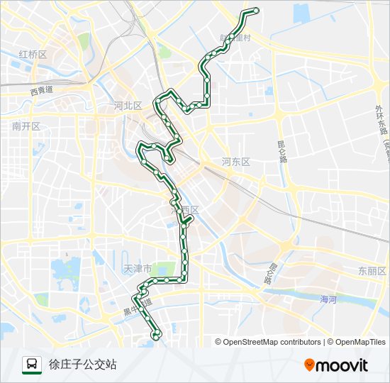 公交868路的线路图