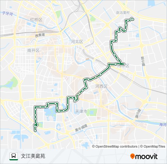 公交871路的线路图