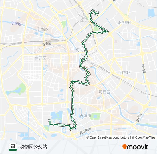 公交901路的线路图